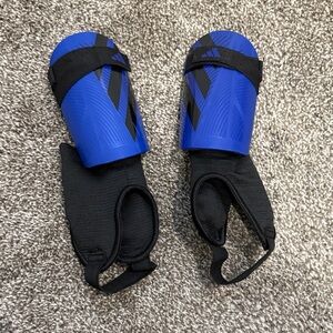 Adidas Black and Blue Protective Shin Guards